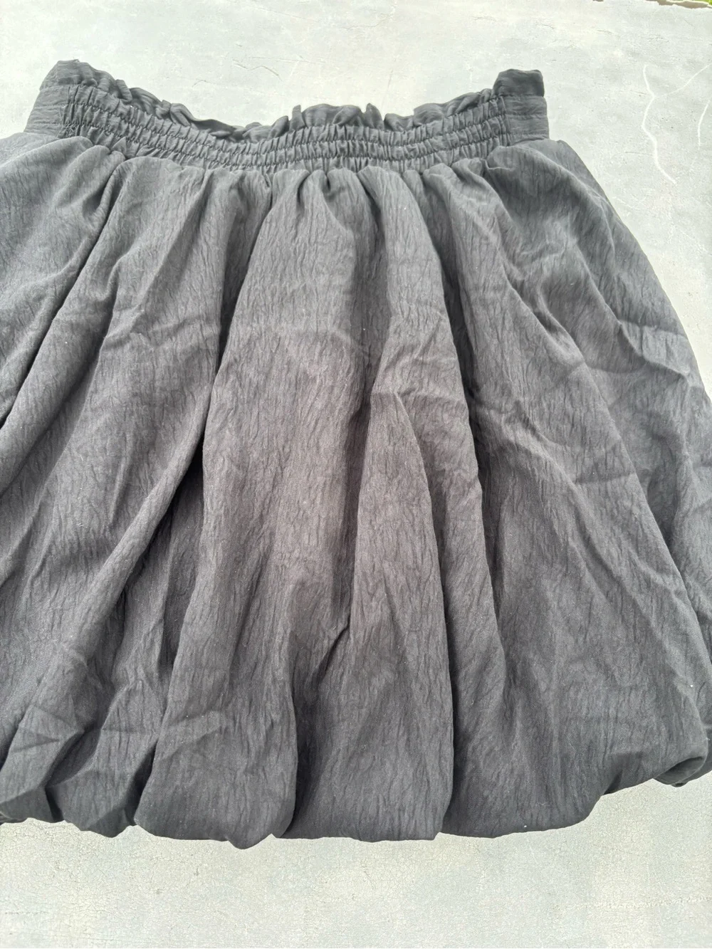 Classic Black Bubble Short Skirt Medium -Women - Picture 4 of 11